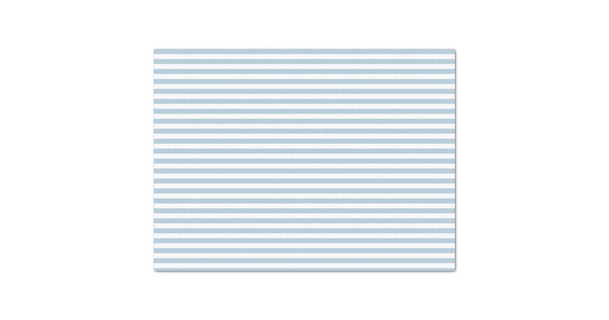 Pale blue and white candy stripes tissue paper