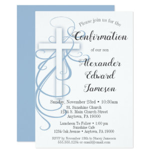 Boy Confirmation Invitations 10