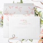 White, Blush and Peach Elegant Floral Wedding Envelope<br><div class="desc">Elegant white wedding envelope with blush and peach floral design coordinating our "Modern Elegant Typography Blush Pink and Peach Wedding" collection invites. Envelope with elegant modern couples names with an ampersand on the back top flap. Delight your guest as they open the envelope to find exquisite fine hand-drawn floral designs...</div>
