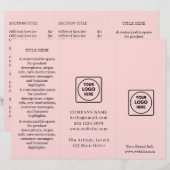 White Blush Pink Design | Modern Professional  (Front/Back)