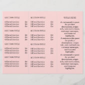 White Blush Pink Design | Modern Professional  (Back)
