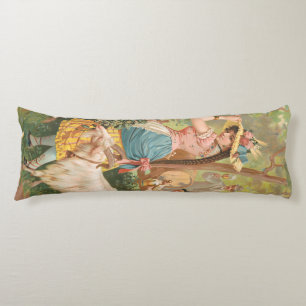 White Bock (1889) by Henry Jerome Schile Body Pillow