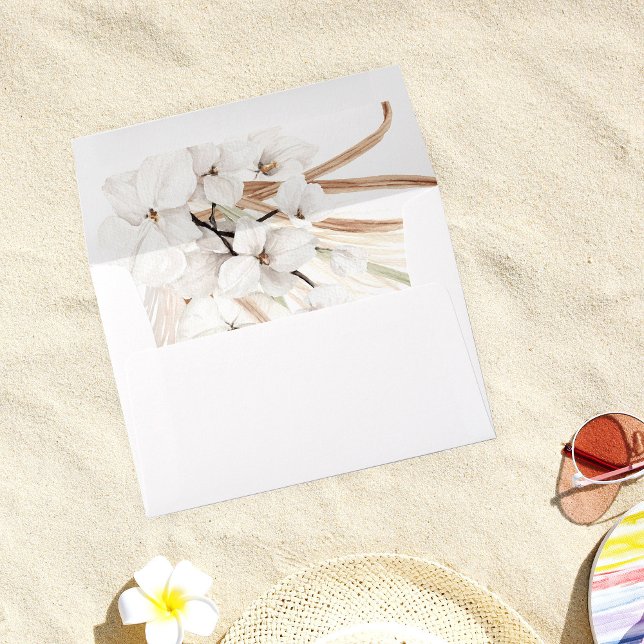White Boho Bohemian Floral Envelope 2 (Creator Uploaded)