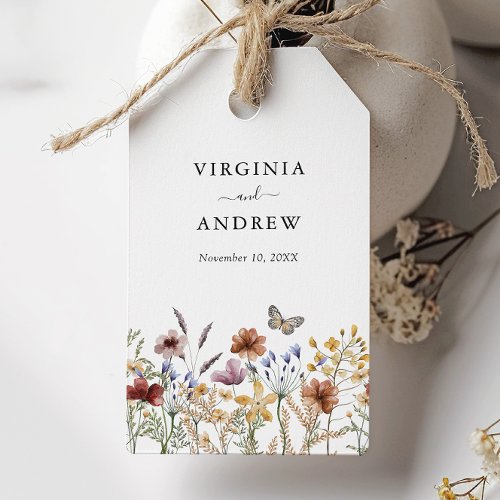 White Boho Wedding Gift Tags
