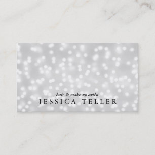 White Bokeh Business Card