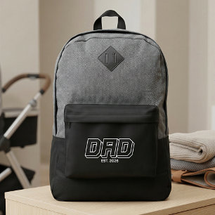 White Bold Varsity Established Dad Port Authority® Backpack