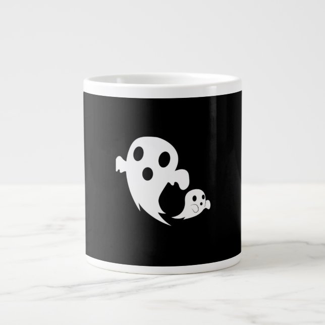 White Boo  Giant Coffee Mug (Front)