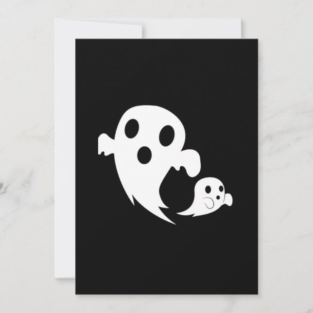 White Boo  Holiday Card (Front)