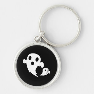 White Boo  Keychain