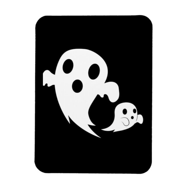White Boo  Magnet (Vertical)