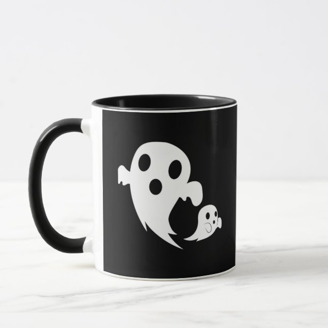 White Boo  Mug (Left)