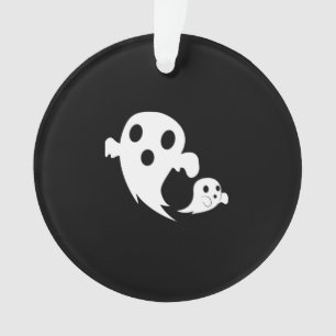 White Boo  Ornament