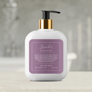 White Border Custom Color Ingredients List Label