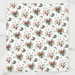 White Botanical Wedding Envelope Envelope Liner