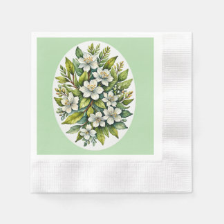 White Bouquet  Napkins