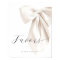 White Bow Bridal Shower Favors Table Sign