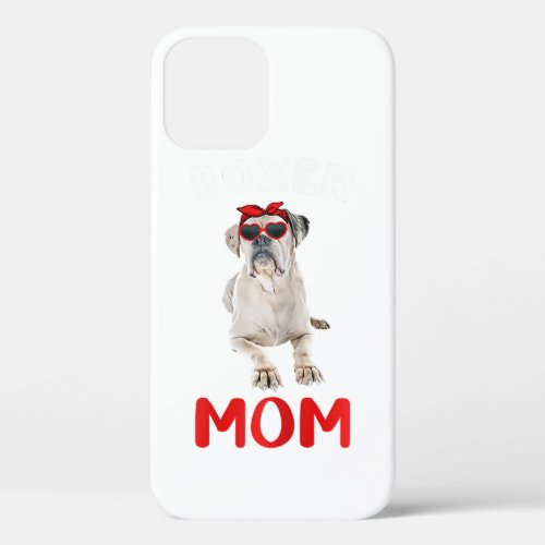 White Boxer Dog Mom Dog Lover Owner Gift iPhone 12 Pro Case