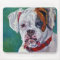 White Boxer Dog Mousepad