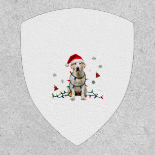 White Boxer Dog Ugly Christmas Sweater Funny Xmas  Patch