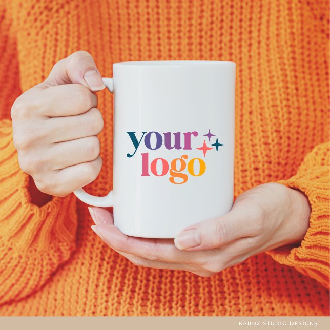 White Branded Modern Custom Logo Coffee Mug (Creator Uploaded)