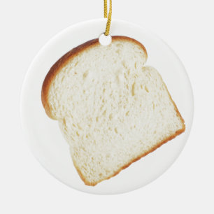 White Bread Ceramic Ornament