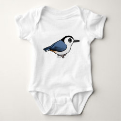 White-breasted Nuthatch Baby Jersey Bodysuit