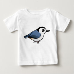 White-breasted Nuthatch Baby Fine Jersey T-Shirt