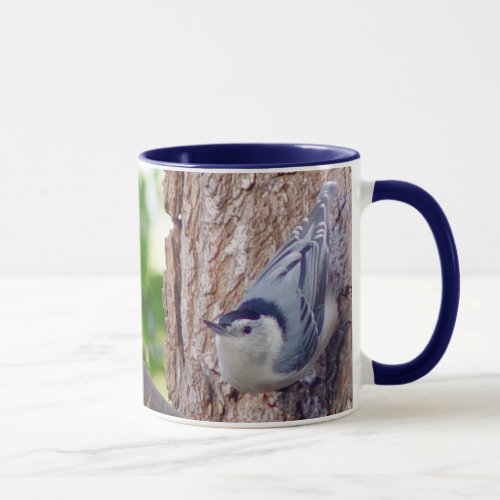 White breasted Nuthatch Bird Mug