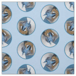 White-Breasted Nuthatch Flying Original Photo Fabric