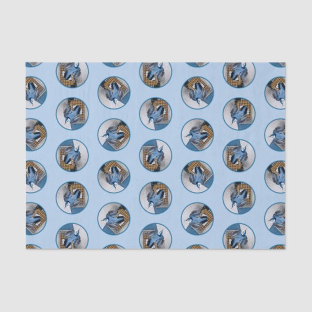 White-Breasted Nuthatch Flying Original Photo Tissue Paper (Front)