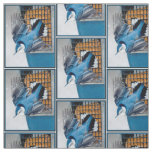 White-Breasted Nuthatch in Snow - Original Photo Fabric