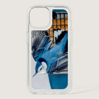 White-Breasted Nuthatch in Snow - Original Photo iPhone 15 Case