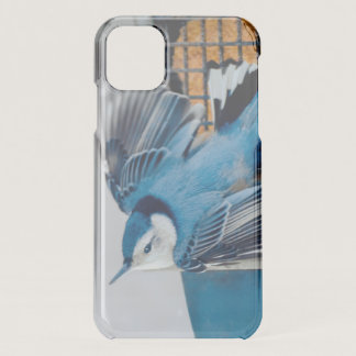 White-Breasted Nuthatch in Snow - Original Photo iPhone 11 Case