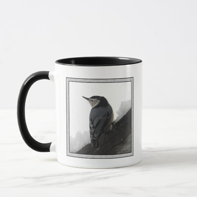 White-breasted Nuthatch Mug (Left)