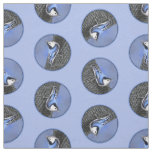  White-Breasted Nuthatch Painting Original Bird Ar Fabric