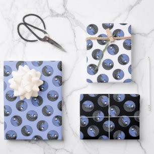 White-Breasted Nuthatch Painting Original Bird Ar Wrapping Paper Sheets