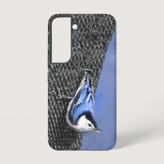 White-Breasted Nuthatch Painting Original Bird Art Samsung Galaxy S22 Case
