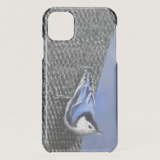 White-Breasted Nuthatch Painting Original Bird Art iPhone 11 Case
