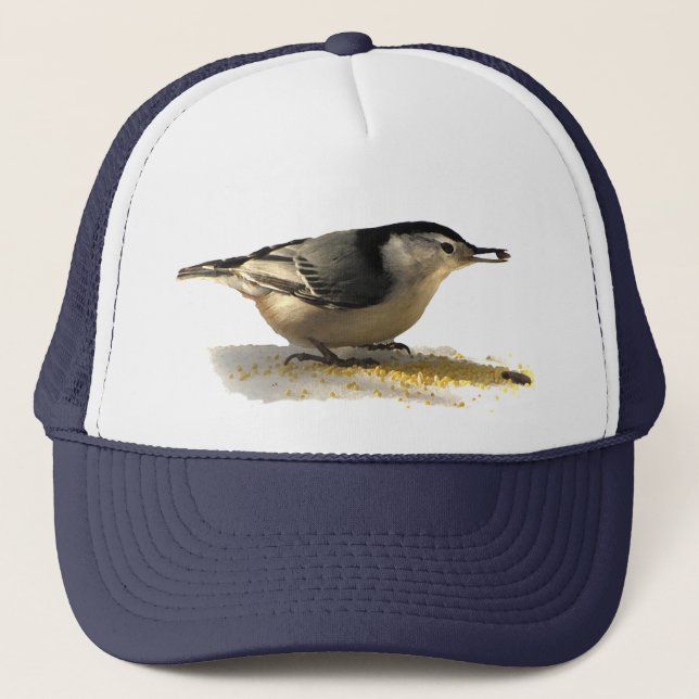 White-breasted Nuthatch Trucker Hat (Front)