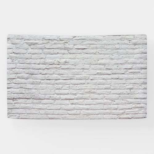 White Brick Wall Background Banner