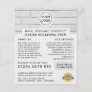 White Brick Wall, Building Firm, Builders Advert Flyer