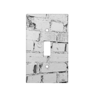 White Brick Wall Plate