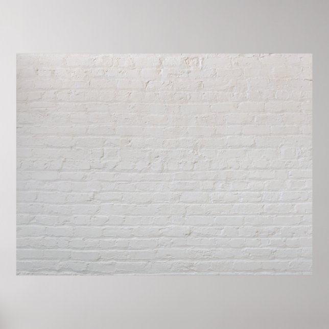 White brick wall poster (Front)