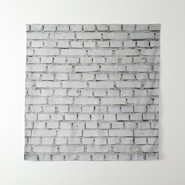 White discount brick tapestry