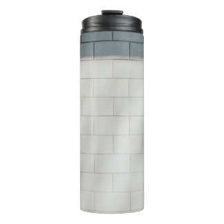 White brick wall thermal tumbler