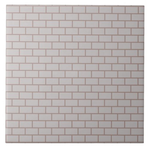 White brick wall tile