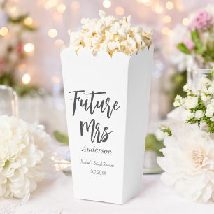 White Bridal Shower Future Mrs Favor Box