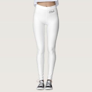 White "Bride" Athletic Pants - Bachelorette Party