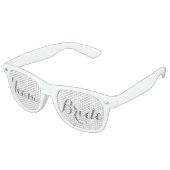 White Bride Retro Sunglasses (Angled)