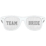White Bride Team Bride Retro Sunglasses at Zazzle